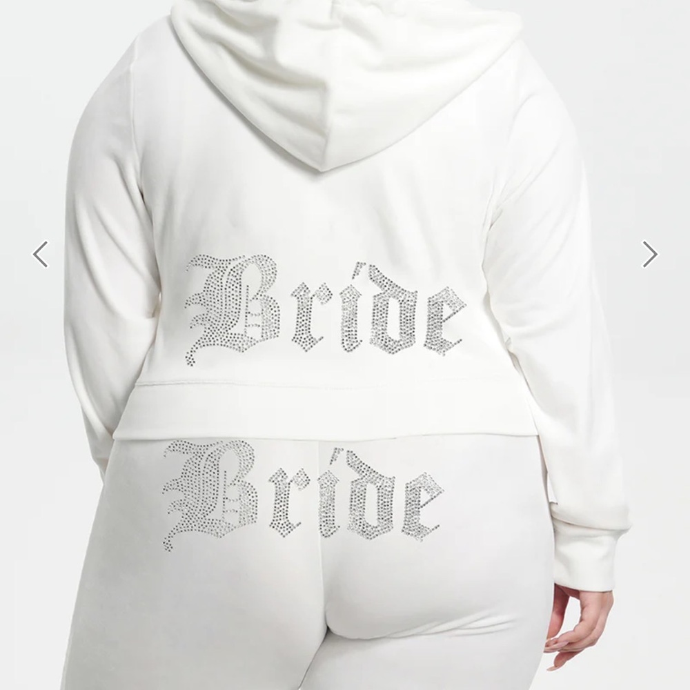 BRIDE BIG BLING VELOUR SWEATSUIT